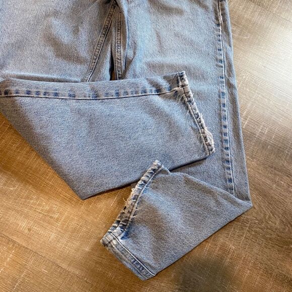 90s Vintage Calvin Klein CK Jeans Men’s 34 Straight Leg Light Wash Distressed - Picture 8 of 16